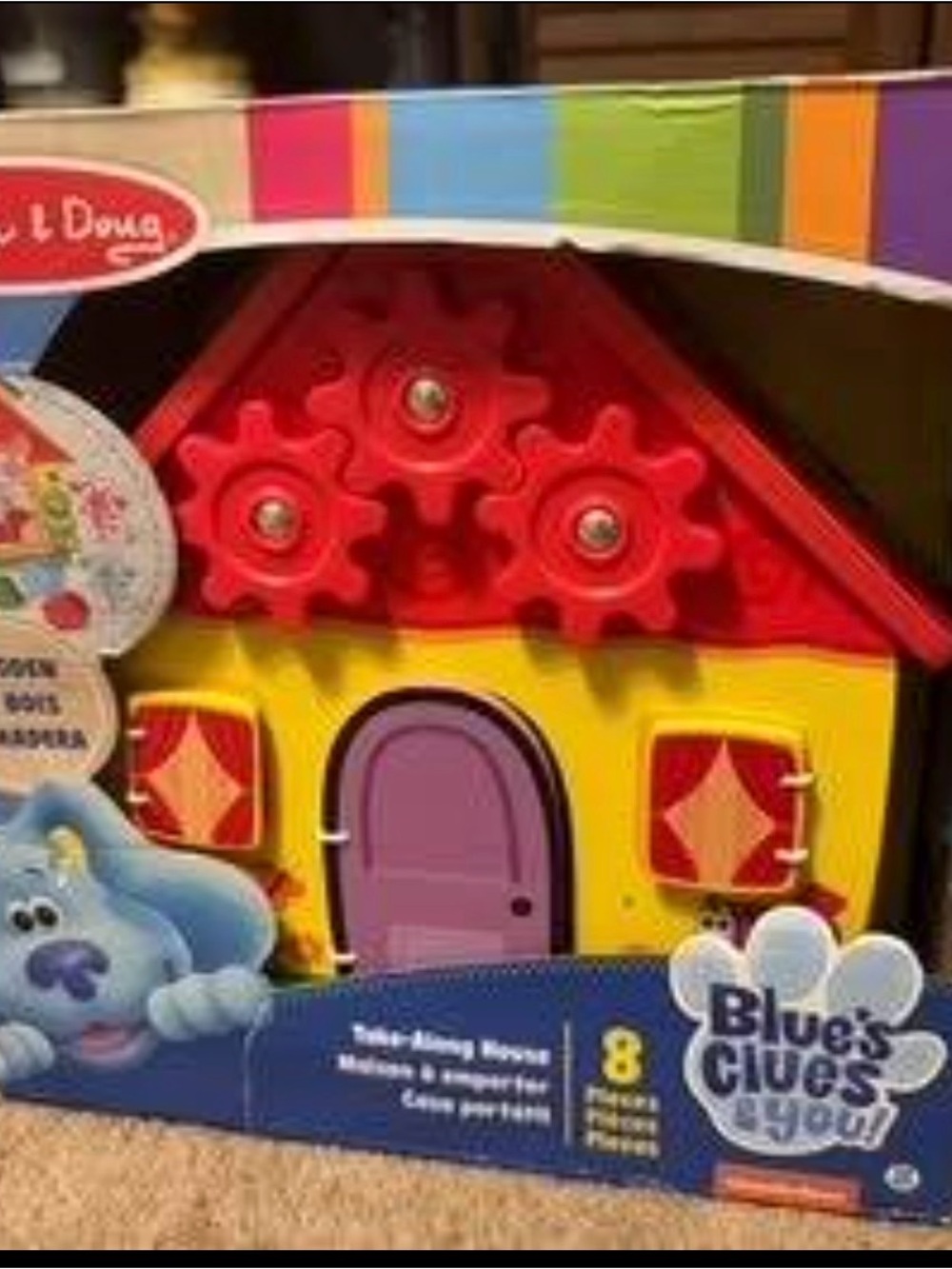 Melissa & Doug Red, Yellow & Purple Busy House Toy